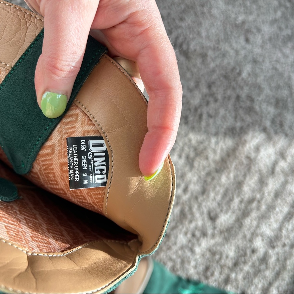 Dingo Green Suede Over-the-Knee Western Boots - Picture 3 of 5